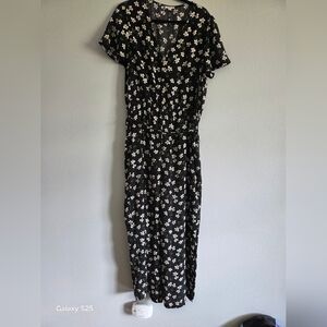 Charming Charlies Floral Black Jumper